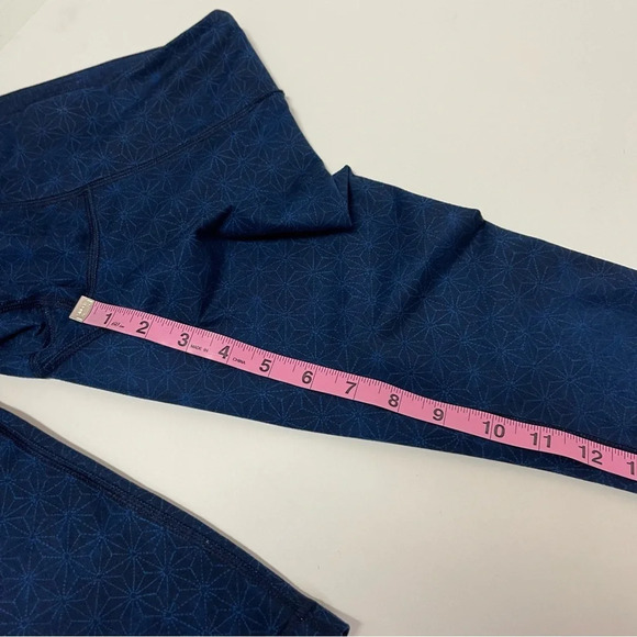 Lululemon Leggings Womens Size 2 Blue Patterned Wonder Under - Picture 8 of 9